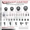 Service Caster 4'' Black Poly Wheel Swivel Top Plate Caster Set with 2 Posi Brakes, 4PK SCC-20S414-PPUB-BLK-2-PLB-2 - alternate 3